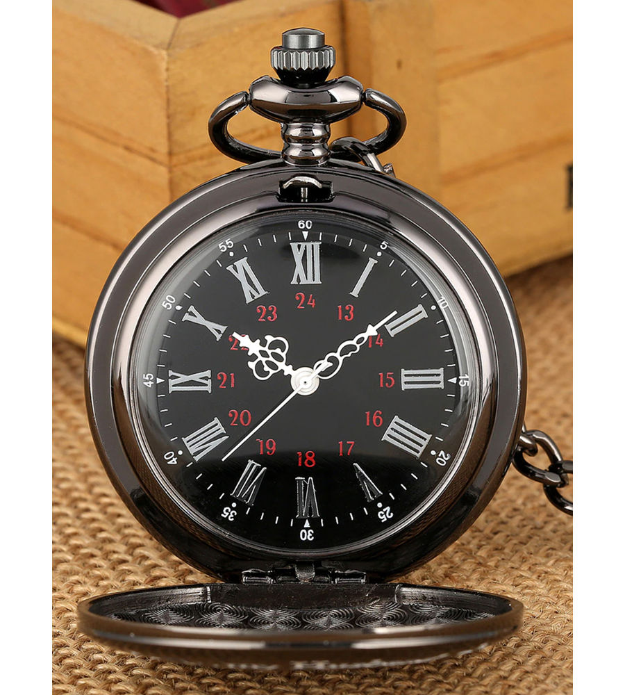YouBella Pocket Watch Pendant with Chain for Husband Unique Memorable Gift Dual Purpose Stainless Steel Clock for Men (YBWATCH_0029)